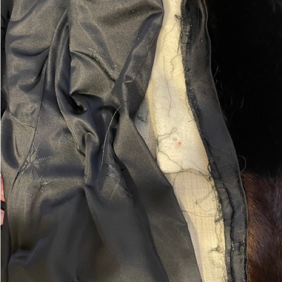 Vintage Fur (real) Dark Brown Long Coat - Picture 7 of 10